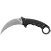 Picture of Cold Steel Steel Tiger  Fixed Blade Knife  Silver  Plain Edge  Karambit  4.75" Blade  Stonewashed Finish  AUS8A Stainless  Black Handle  Includes Secure-Ex Sheath CS-49KST