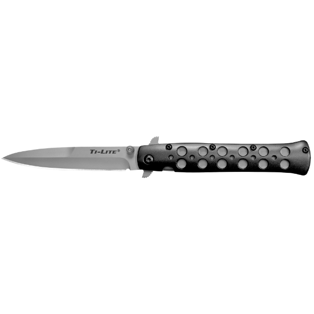 Picture of Cold Steel Ti-Lite  Folding Knife  CPM-S35VN Steel  Plain Edge  Spear Point  Aluminum Handle  4" CS-26B4