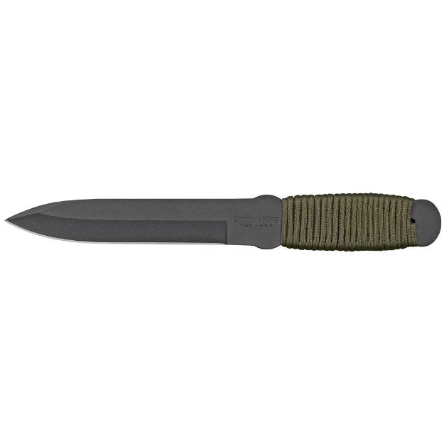 Picture of Cold Steel True Flight Thrower  Fixed Blade Knife  1055 Carbon Steel  Plain Edge  Paracord  6.75" Blade CS-80TFTC