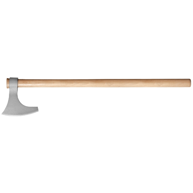 Picture of Cold Steel Viking Hand Axe  Axe  Silver  Plain  1055 Carbon  30" Natural Wood Handle CS-90WVBA