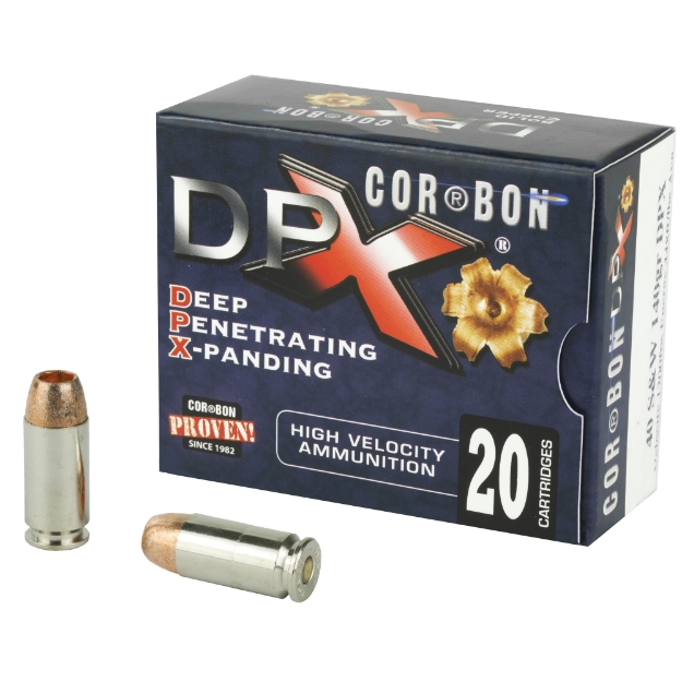 Picture of CorBon Deep Penetrating X Bullet  40S&W  140 Grain  Barnes X  20 Round Box DPX40140