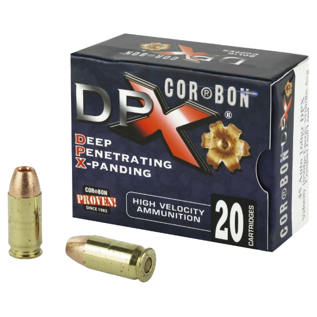 Picture of CorBon Deep Penetrating X Bullet  45ACP  160 Grain  Barnes X  +P  20 Round Box DPX45160