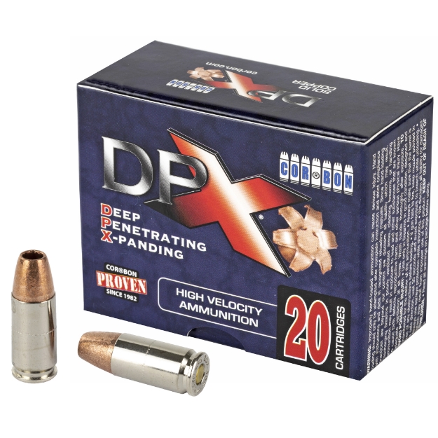 Picture of CorBon Deep Penetrating X Bullet  9MM  +P  115 Grain  Barnes X  20 Round Box DPX09115