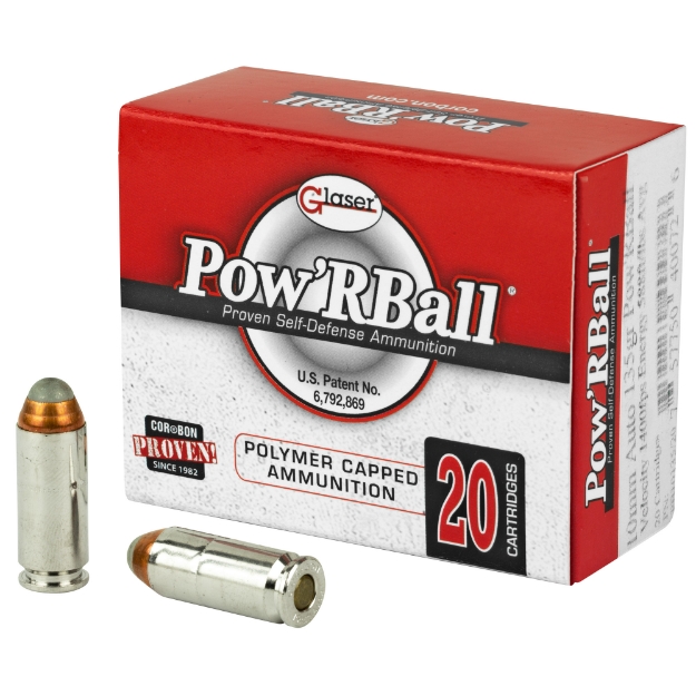 Picture of CorBon Pow'rBall  10MM  135 Grain  Polymer-Tipped  20 Round Box PB10135
