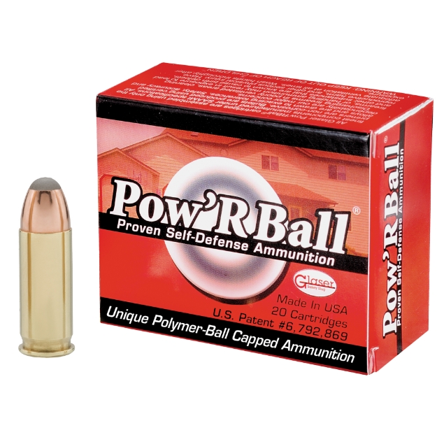 Picture of CorBon Pow'rBall  38 Super Auto +P  100 Grain  Polymer-Tipped  20 Round Box PB38X100