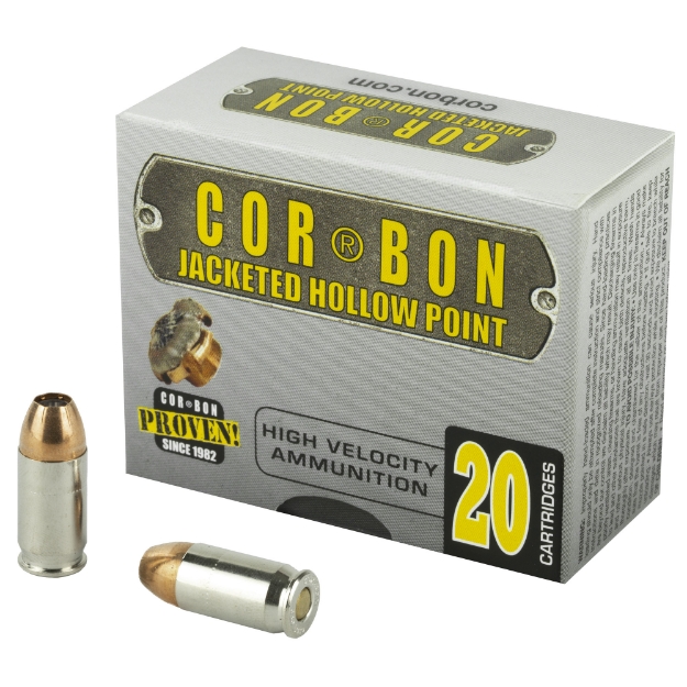 Picture of CorBon Self Defense  380ACP  90 Grain  Jacketed Hollow Point  20 Round Box 38090