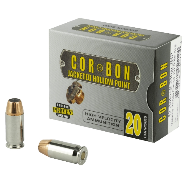 Picture of CorBon Self Defense  45ACP  230 Grain  Jacketed Hollow Point  +P  20 Round Box 45230