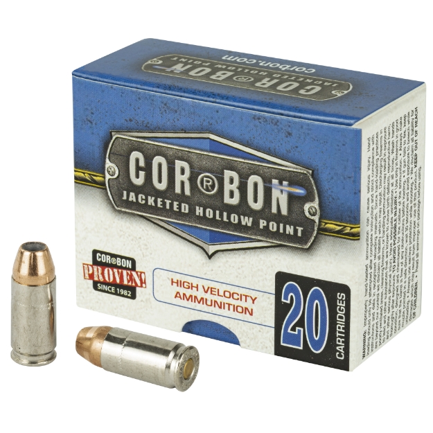 Picture of CorBon Self Defense  9MM  90 Grain  Jacketed Hollow Point  +P  20 Round Box 990