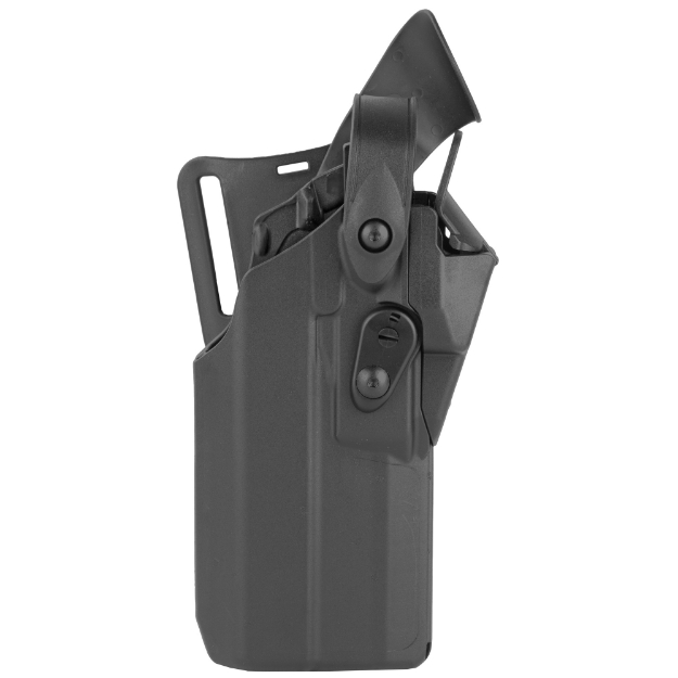 Picture of Safariland 7360RDS  ALS/SLS Mid-Ride Level-III Retention Holster  Fits Glock 34 MOS with TLR-1  TLR-1HL  X200  X300  X300U  X300U/V and Leupold Deltapoint PRO  Trijicon RMR  SRO  Dr. Optic  JPOINT  Vortex Viper  or Burris Fastfire  Kydex  Black  Right Hand 7360RDS-68325-411