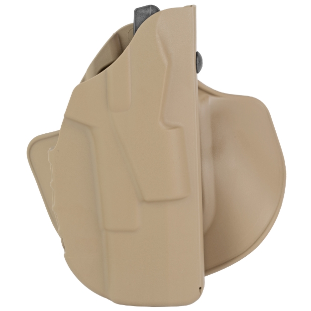 Picture of Safariland 7378 7TS ALS Concealment Holster  Fits Glock 19/23  Kydex  Flat Dark Earth  Flexible Paddle and Belt Loop  Right Hand 7378-2835-551