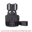 Picture of Safariland Model 6004-24 MLS Accessory Fork on Small MOLLE Plate  Single Kit Only  OD Green Finish 6004-25-56