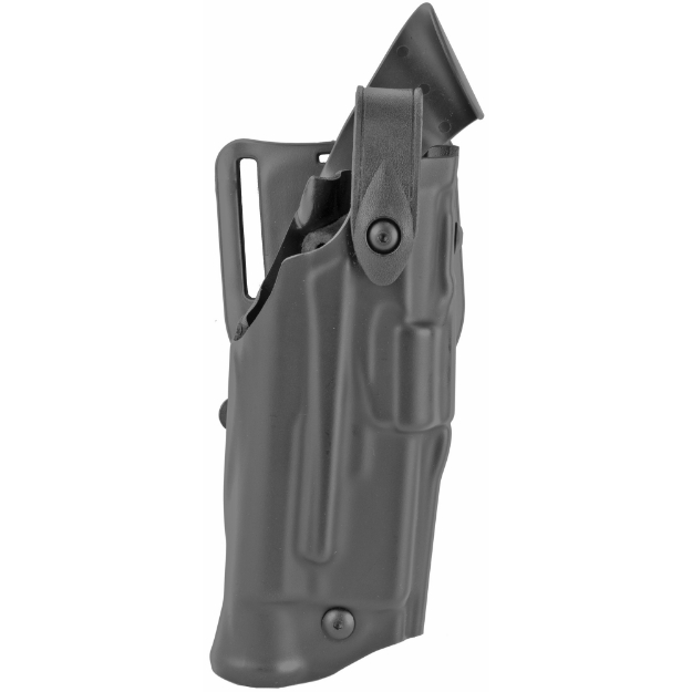 Picture of Safariland Model 6360 ALS/SLS Mid-Ride Level III Retention Duty Holster  Fits Glock 17/22 with Light  Right Hand  Plain Black Finish 6360-832-411