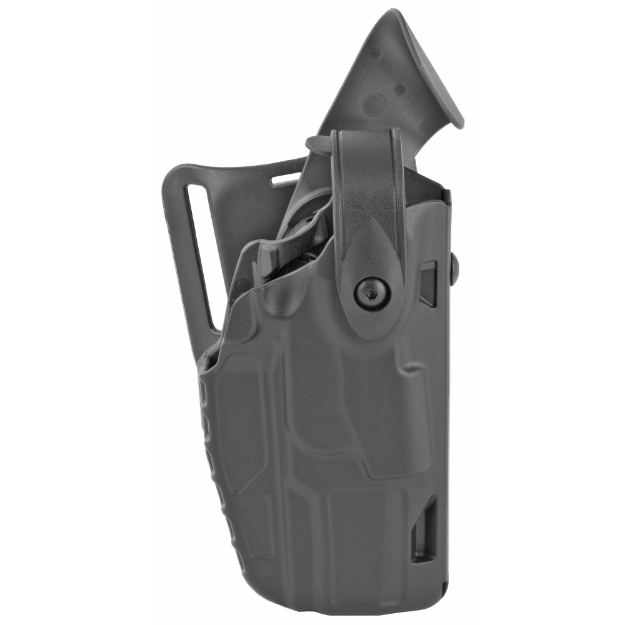 Picture of Safariland Model 7360 7TS ALS/SLS Mid-Ride Level III Retention Duty Holster  Fits Sig P320 Compact 9MM/40/45  Right Hand  Plain Black 7360-750-411