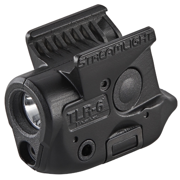 Picture of Streamlight TLR-6  Tac Light w/laser  Sig P365  White LED and Red Laser  100 Lumens  Includes 2 CR 1/3N Lithium Batteries  Black 69284