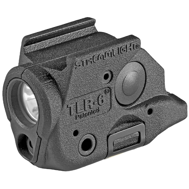 Picture of Streamlight TLR-6  Tac Light with Laser  For Springfield Hellcat  Black  C4 LED  100 Lumens  Red Laser  2x CR1/3 N Lithium Batteries 69287