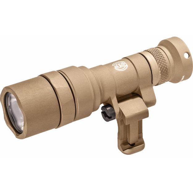 Picture of Surefire M340C Scout Pro Flashlight  LED  500 Lumens  Tan Finish  1913 Picatinny Mount installed  MLOK Mount included  Z68 On/Off Tailcap M340C-TN-PRO