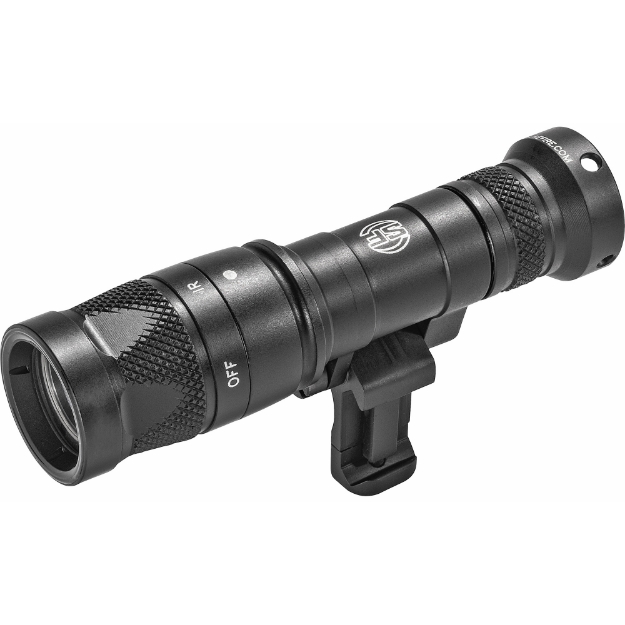 Picture of Surefire M340V Scout Pro Flashlight  LED  250 Lumens White Light/100mW of IR  Black Finish  1913 Picatinny Mount installed  MLOK Mount included  Z68 On/Off Tailcap M340V-BK-PRO