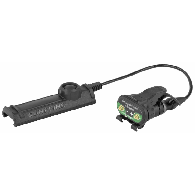 Picture of Surefire Remote Dual Switch for Weaponlights  7" Cable  Fits X-Series  Momentary-On Pressure Pad and Constant-On Press Switch  Black XT07