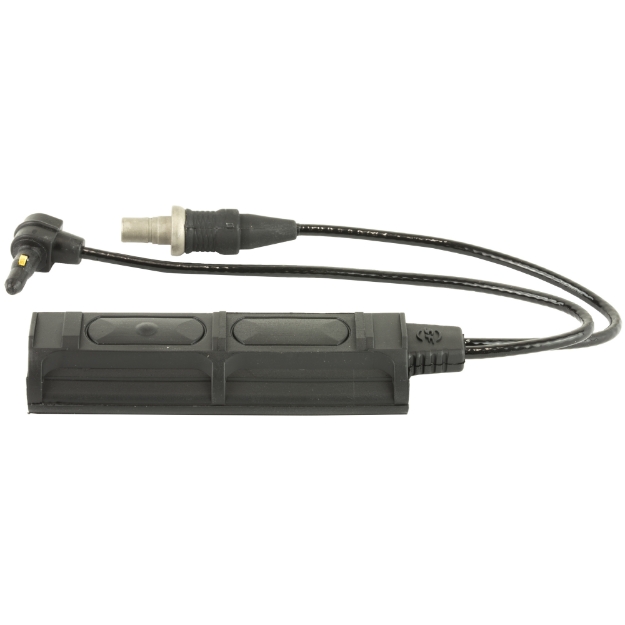 Picture of Surefire Remote Dual Switch for Weaponlights  ATPIAL Laser Device  7" Cable  Fits  Millennium Universal  Classic Universal  Scout Light  and X-Series with XT Socket  Momentary-On Pressure Pad and Constant-On Press Switch  2 Plugs  Black SR07-D-IT