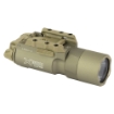 Picture of Surefire X300 Ultra  Weaponlight  White LED  1000 Lumens  Fits Picatinny and Universal  For Pistols  Tan  2x CR123 Batteries X300U-A-TN