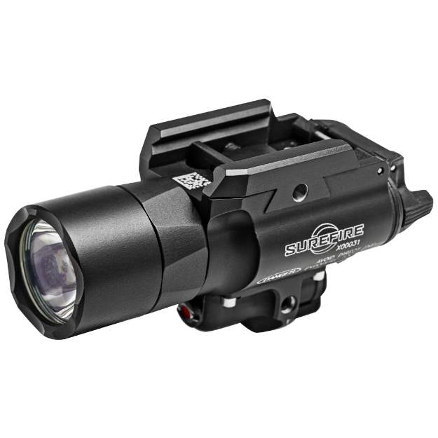 Picture of Surefire X400 LED Weaponlight and Laser  Pistol  1000 Lumens  White Light Output with Red Laser  Picatinny  Black X400-A-RD