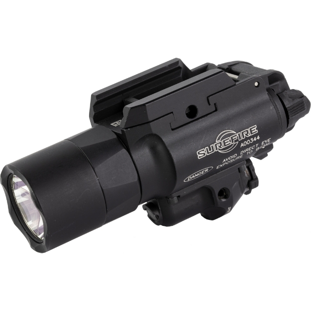 Picture of Surefire X400 Turbo  Weaponlight w/Laser  Fits Pistol and Picatinny  650 Lumens  66 000 Candela  Red Laser  Matte Finish  Black X400T-A-RD