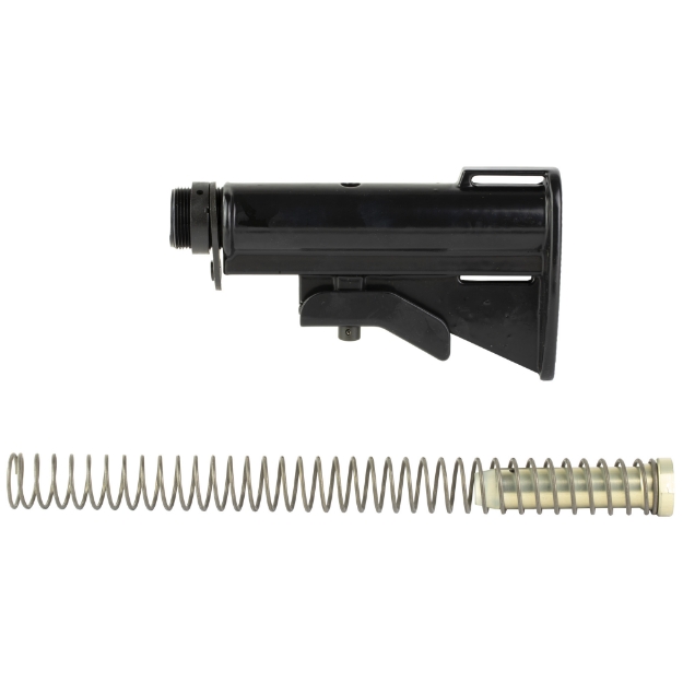 Picture of ACE Essential Retro Stock  2 Position  Aluminum  Anodized Finish  Black  Includes Buffer Tube  Endplate   Castle Nut  Buffer and Spring A127