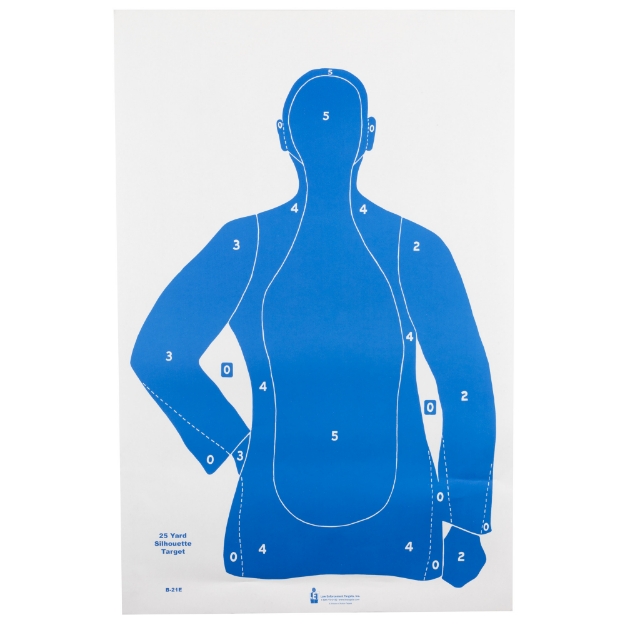 Picture of Action Target B-21E  Blue Cardstock Target  23"x35"  100 Per Box B-21EBLUE-100