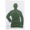 Picture of Action Target B-21E  Green Qualification Paper Target  25 Yard Silhouette  23"x35"  100 Per Box B-21EGREEN-100