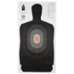 Picture of Action Target B-27 North Carolina Criminal Justice Academy Target  Shaded Scoring Rings Starting Outside And Going Dark To Light With A Bright Orange Center  24"x45"  100 Per Box B-27NCJA-100