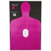 Picture of Action Target B-27E Shoot For The Cure Breast Cancer Target  Pink Silhouette Cut Off Below Ring 7  23"x35"  100 Per Box B-27E-NPT-100