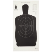 Picture of Action Target B-29 Qualification Target  50 Foot Reduction Of B-27 Police Silhouette  Black  11.5"x22"  100 Per Box B-29-100