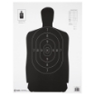 Picture of Action Target B-34 Qualification Target  25 Yard Reduction Of B-27 Police Silhouette  Black  17.5"x23"  100 Per Box B-34-100