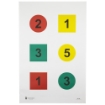 Picture of Action Target DT-4A  Discretionary Command Training Target  Black/Blue/Red/Yellow  23"x35"  100 Per Box DT-4A-100