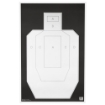 Picture of Action Target IPSC/PBKB  Unofficial IPSC Practice Target  High Visibility Black Background On White Paper  23"x35"  100 Per Box IPSC-PBKB-100