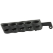 Picture of GG&G  Inc. 5 Shot Side Saddle  Fits Remington 870 Tac-14  Holds 12 Gauge Ammunition  Angle Facilitates Easy Bottom Loading of the Magazine Tube and Top Loading of the Chamber  Black Finish GGG-2004