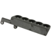Picture of GG&G  Inc. 5 Shot Side Saddle  Fits Remington 870 Tac-14  Holds 12 Gauge Ammunition  Angle Facilitates Easy Bottom Loading of the Magazine Tube and Top Loading of the Chamber  Black Finish GGG-2004