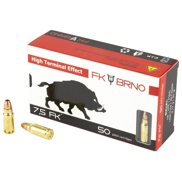 Picture of FK BRNO F5 Ammo  7.5 FK  95 Grain  Hollow Point  50/600 FK-AMMOF5-50
