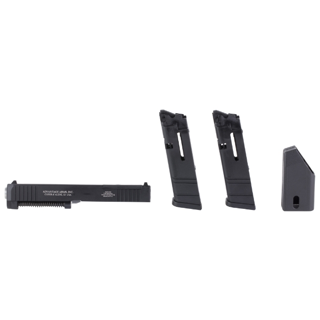 Picture of Advantage Arms Conversion Kit  17-22G4MOD-CA  22 LR  4.49" Barrel  For Glock 17/22 Gen 4  Optics Ready  Matte Finish  Black  Fixed Sights  10 Rounds  2 Magazines  Includes Range Bag AAC17-22G4MOD-CA