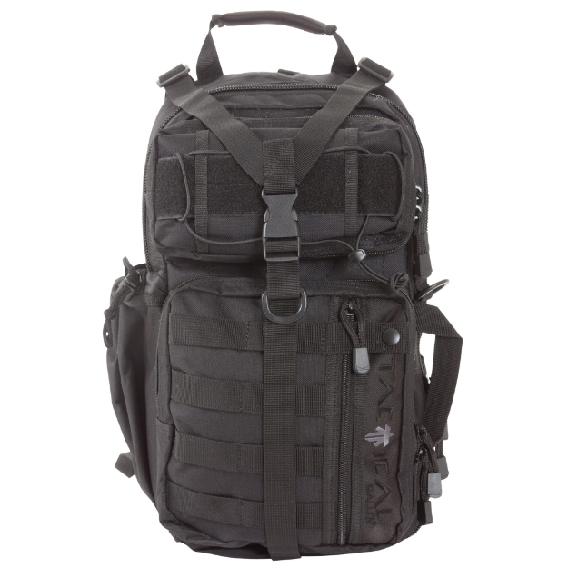 Picture of Allen Allen  Lite Force Tactical Sling Pack  Black Endura Fabric  18"x9.75"x7.5"  1200 Cubic Inches  Sling Design  Padded Adjustable Single Shoulder Strap  Concealed Carry Compatible  Large Main Compression Strap  Water Bottle And Sunglasses Pockets  Hydration Compatible 10854
