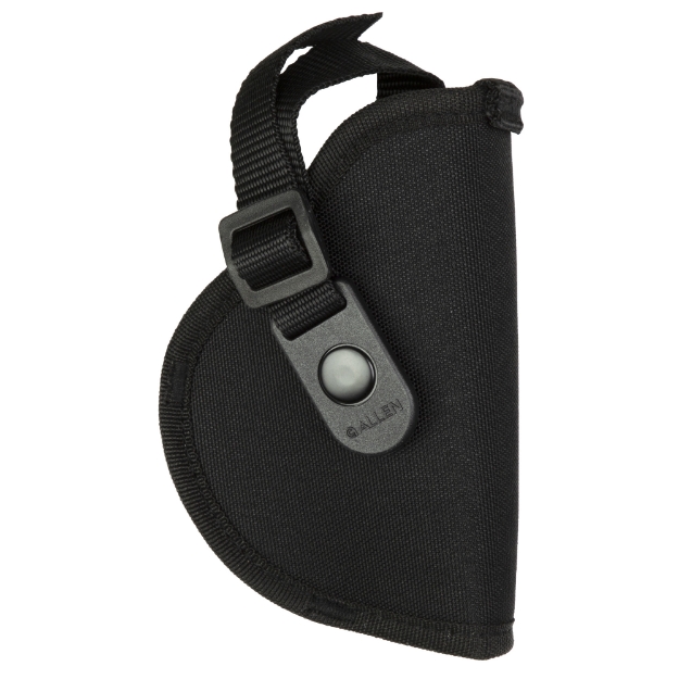 Picture of Allen Cortez  Outside Waistband Holster  Fits Sig P365XL  Springfield XDS  and Similar Sized Autos  Nylon Construction  Snap Closure  Matte Finish  Black  Right Hand 44808