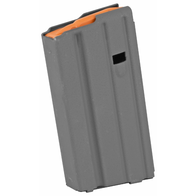 Picture of Ammunition Storage Components Magazine  223 Rem  Fits AR-15  20Rd  Aluminum  Gray  Orange Follower 20-223-AL-GM-O-ASC