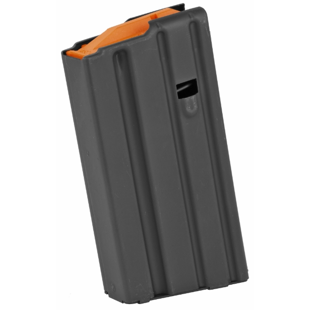 Picture of Ammunition Storage Components Magazine  223 Rem  Fits AR-15  20Rd  Stainless  Black  Orange Follower 20-223-SS-BM-O-ASC