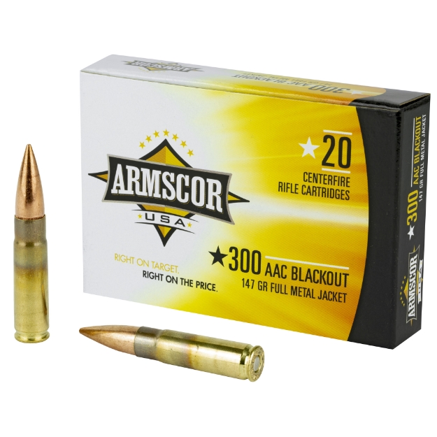 Picture of Armscor 300 AAC Blackout  147 Grain  Full Metal Jacket  20 Round Box FAC300AAC-1N