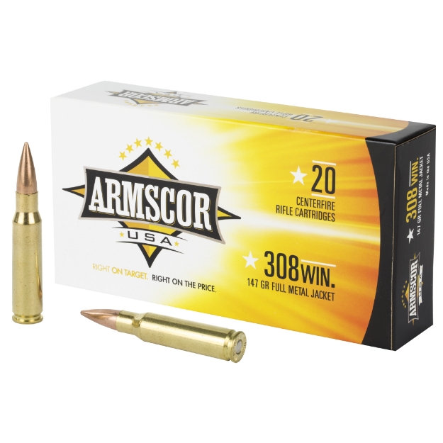 Picture of Armscor 308 Win  147 Grain  Full Metal Jacket  20 Round Box FAC308-1N