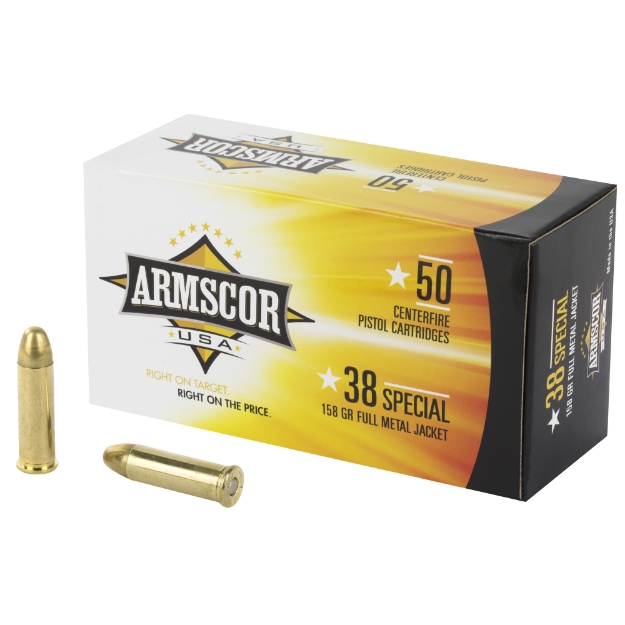 Picture of Armscor 38 Special  158 Grain  Full Metal Jacket  50 Round Box FAC38-17N