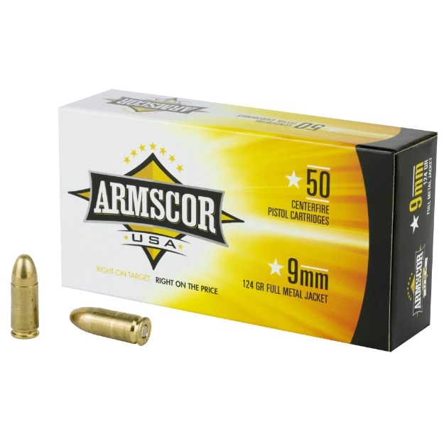 Picture of Armscor 9MM  124 Grain  Full Metal Jacket  50 Round Box FAC9-4