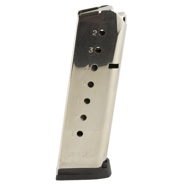 Picture of Armscor Pistol Magazine  45ACP  8 Rounds  Fits 1911 Pistols  Steel  Nickel Finish  Silver 54170