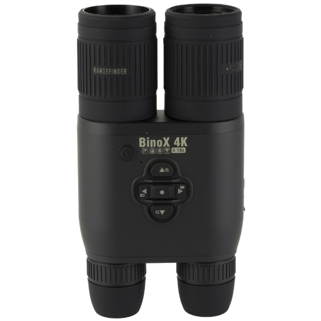 Picture of ATN BinoX 4K  Night Vision Binocular  4-16x65mm  Laser Rangefinder  Full HD Video Recording  WiFi  Smooth Zoom and Smartphone Controlling with iOS or Android Apps  Matte Finish  Black DGBNBN4KLRF