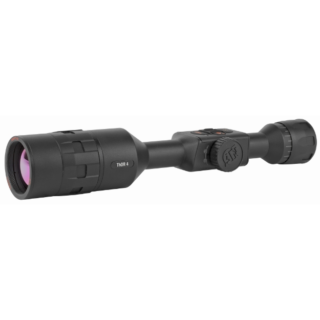 Picture of ATN THOR 4 640  Thermal Rifle Scope  4-40X75mm  30mm Main Body Tube  640x480 Sensor Resolution  7 Different Reticles In Red/Green/Blue/White/Black  Full HD Video Record  WiFi  GPS  Smooth Zoom and Smartphone With iOS or Android  Matte Finish  Black  BLEM (Damaged Box) TIWST4644A